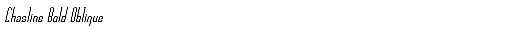 Chasline Bold Oblique image